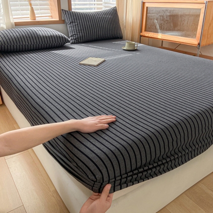 91家纺网 家纺一手货源 找家纺 （总）莱登卡奴 2024新款全棉色织水洗棉单品系列 单床笠