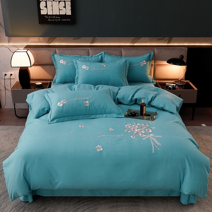 91家纺网 家纺一手货源 找家纺 （总）润淳家居 2025新款全棉磨毛刺绣四件套