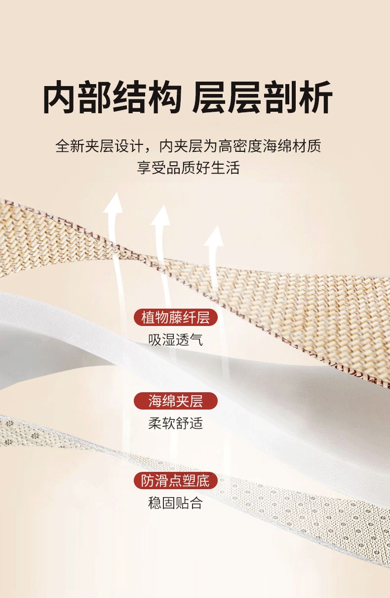 91家纺网 家纺一手货源 找家纺 （总）伊先生家纺 2024新款2cm艾草凉席冰藤地垫客厅打地铺可定制