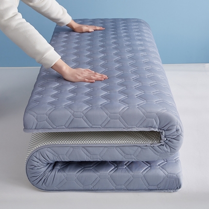 时奥 2024新款A类针织棉乳胶记忆海绵床垫 元气灰