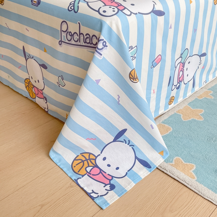 91家纺网 家纺一手货源 找家纺 博雅 2024新款全棉三丽鸥卡通四件套-AA版帕恰狗 运动帕恰狗