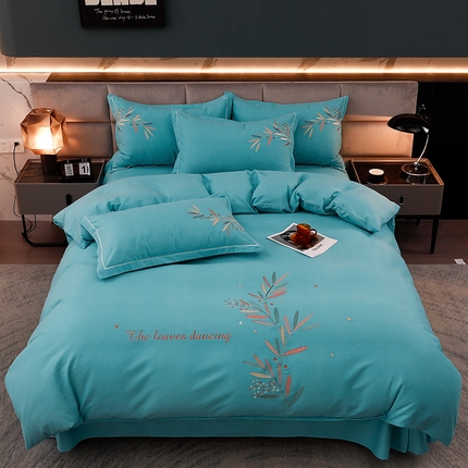 91家纺网 家纺一手货源 找家纺 （总）润淳家居 2025新款全棉磨毛刺绣四件套