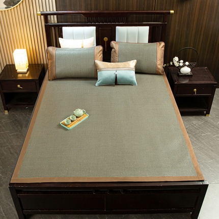 91家纺网 家纺一手货源 找家纺 （总）青雅席业 2025新款全包双面直角步步高藤席