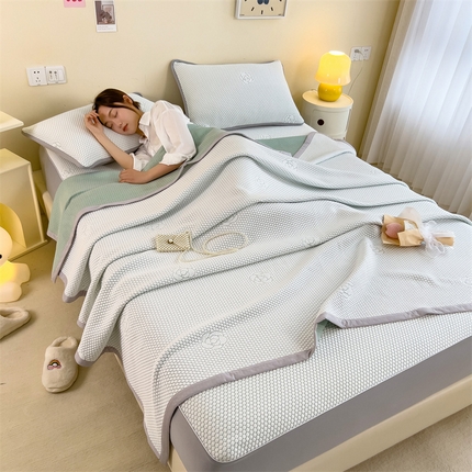 91家纺网 家纺一手货源 找家纺 （总）2025新款丝幔家纺多功能冰豆豆夏被床单