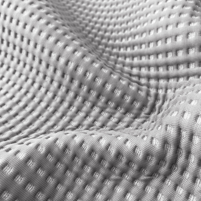 91家纺网 家纺一手货源 找家纺 慕尚 2025新款华夫格床笠凉席 华夫格灰