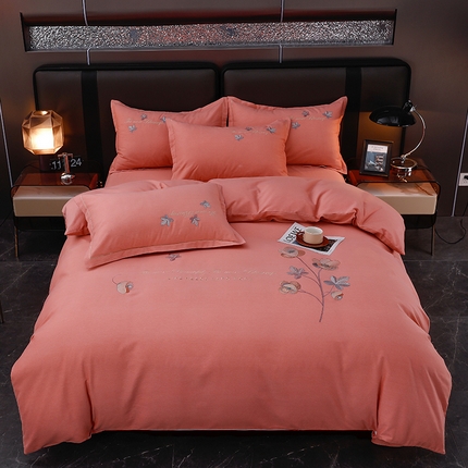 91家纺网 家纺一手货源 找家纺 （总）润淳家居 2025新款全棉磨毛刺绣四件套