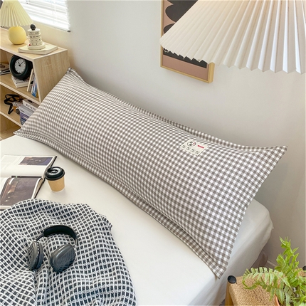 91家纺网 家纺一手货源 找家纺 （总）梦舒羽 2025新款水洗棉麻双人枕套情侣枕芯套加厚枕头套 