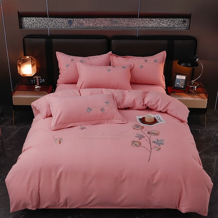 91家纺网 家纺一手货源 找家纺 （总）润淳家居 2025新款全棉磨毛刺绣四件套