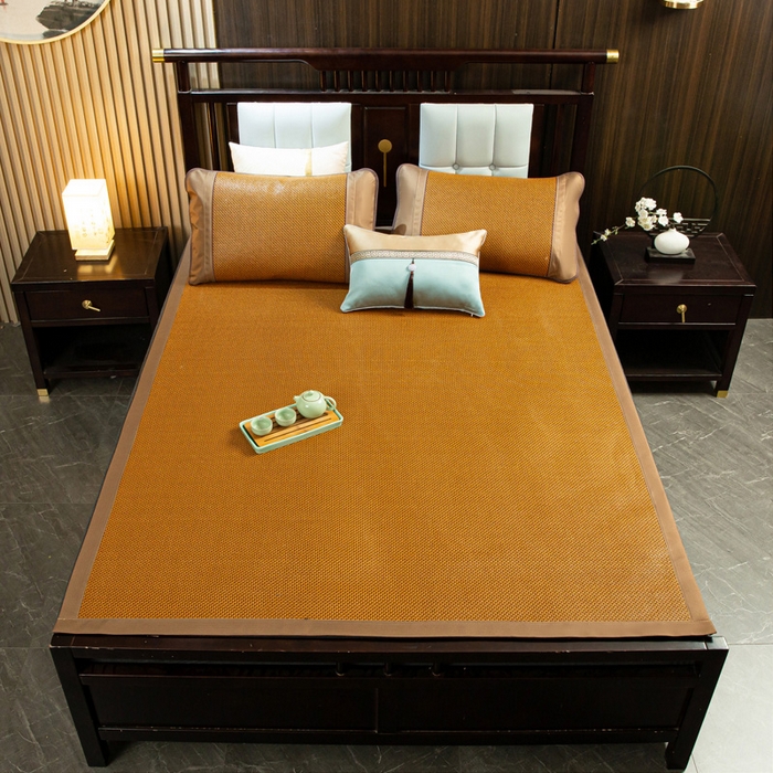 91家纺网 家纺一手货源 找家纺 （总）青雅席业 2025新款全包双面直角步步高藤席