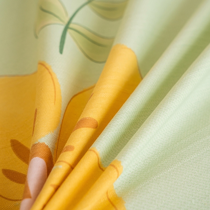 91家纺网 家纺一手货源 找家纺 金泰莱 2025新款花边款老粗布凉席老粗布床单软凉席全棉床单纯棉床单 花恋曲-绿