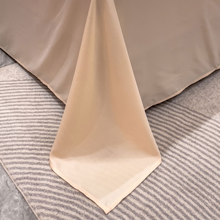 91家纺网 家纺一手货源 找家纺 丽卡家纺 2024新款60s贡缎提花水洗天丝夏被四件套-莫奈 莫奈-香槟金