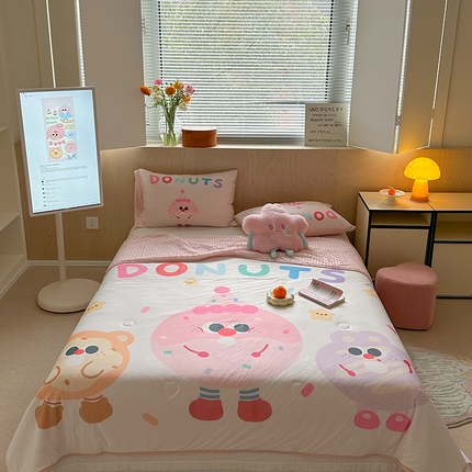 91家纺网 家纺一手货源 找家纺 （总）美乐迪 2024新款A类凉感丝冰豆豆夏被子被芯