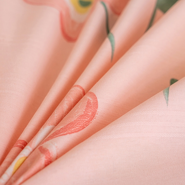 91家纺网 家纺一手货源 找家纺 金泰莱 2025新款花边款老粗布凉席老粗布床单软凉席全棉床单纯棉床单 花香情意