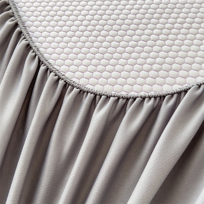 91家纺网 家纺一手货源 找家纺 鑫姿席业 2025新款抗菌凉豆豆提花床笠款凉席-小熊系列  冰豆豆熊猫系列-床笠款 冰藤紫