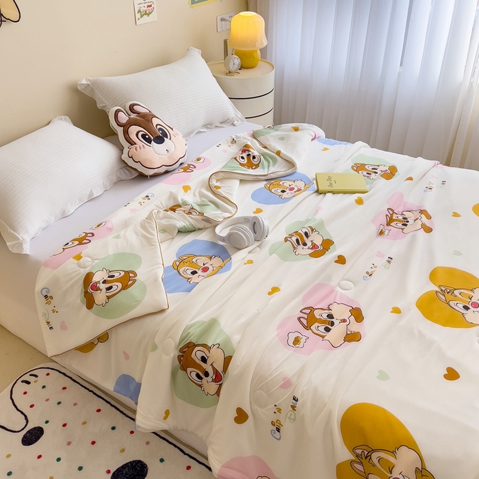 91家纺网 家纺一手货源 找家纺 米菲 2024新款A类凉感丝印花夏被夏凉被被芯 迪士尼-蒂蒂大