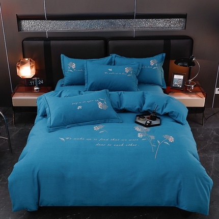 91家纺网 家纺一手货源 找家纺 （总）润淳家居 2025新款全棉磨毛刺绣四件套