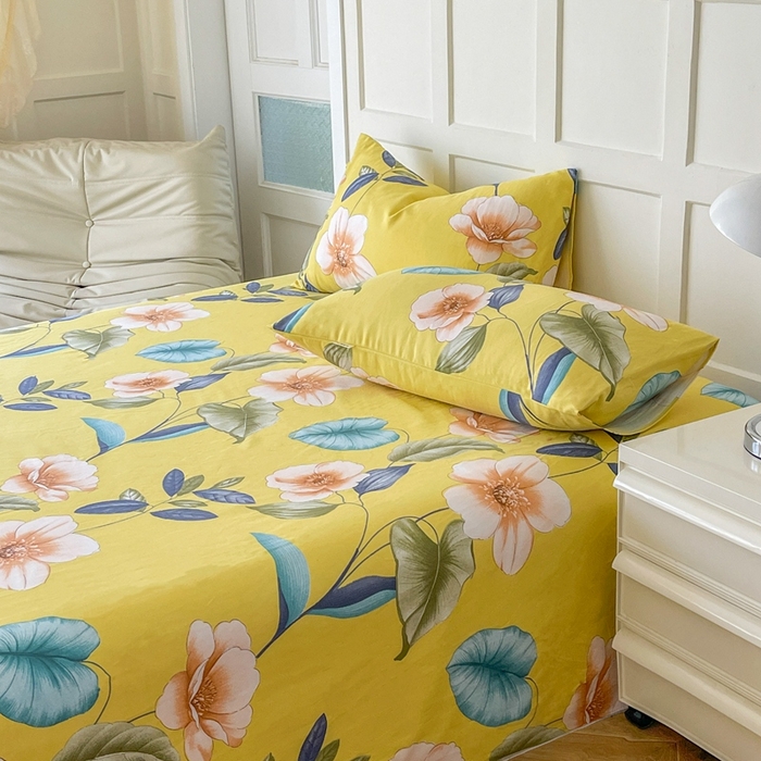 91家纺网 家纺一手货源 找家纺 金泰莱 2025新款老粗布凉席老粗布床单软凉席三件套藤席 花逝