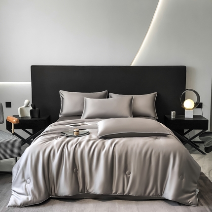 91家纺网 家纺一手货源 找家纺 （总）无界 2025新款天丝夏被四件套-心语