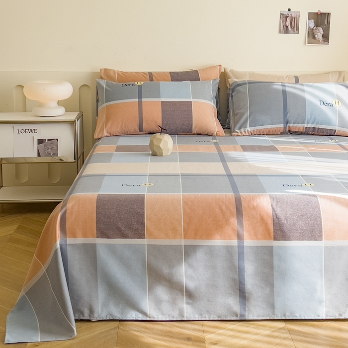 91家纺网 家纺一手货源 找家纺 金泰莱 2025新款老粗布凉席老粗布床单软凉席三件套藤席 落尘