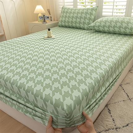 91家纺网 家纺一手货源 找家纺 （总）床绮-2024新款全棉老粗布单床笠系列