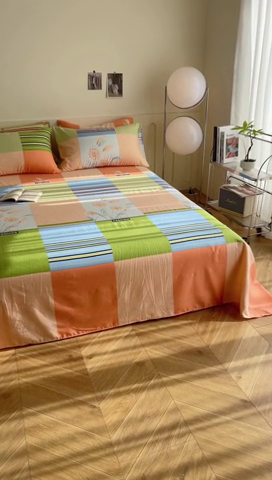 91家纺网 家纺一手货源 找家纺 金泰莱 2025新款老粗布凉席老粗布床单软凉席三件套藤席 灼热