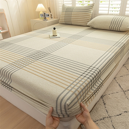 91家纺网 家纺一手货源 找家纺 （总）床绮-2024新款全棉老粗布单床笠系列