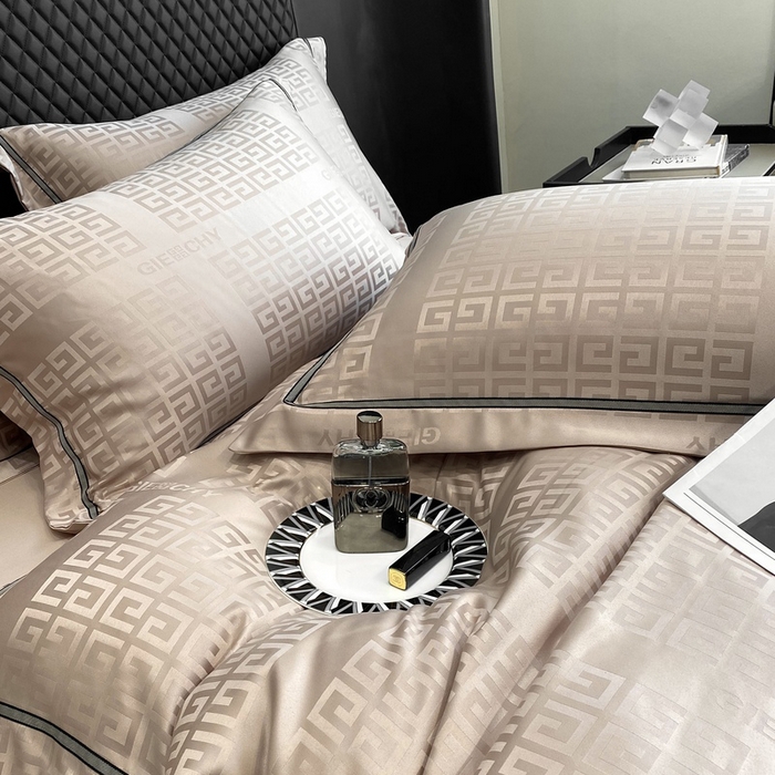 91家纺网 家纺一手货源 找家纺 优悦生活馆 2024新款时尚轻奢纯色磨毛四件套 简爱-香槟