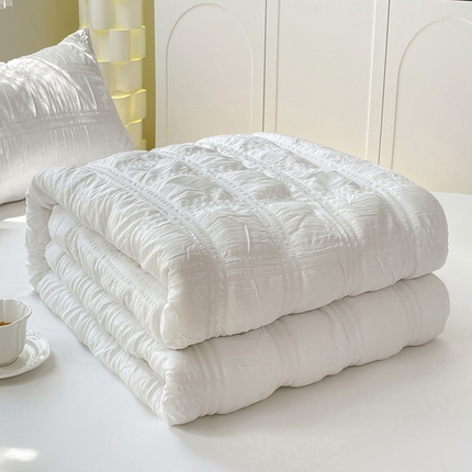 91家纺网 家纺一手货源 找家纺 （总）卡斯诺 2025新款简约时尚泡泡纱水洗棉夏被（下载包包含买家秀）