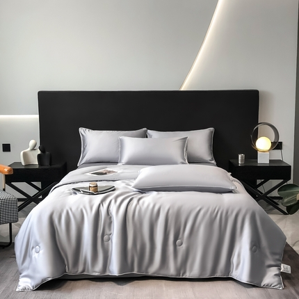 91家纺网 家纺一手货源 找家纺 （总）无界 2025新款天丝夏被四件套-心语