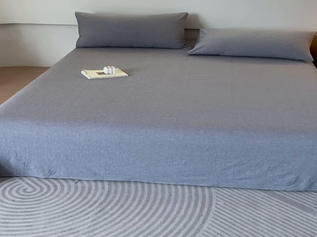 91家纺网 家纺一手货源 找家纺 一禾2024新款A类亲肤舒适全棉色织单品系列-单床单 天空蓝