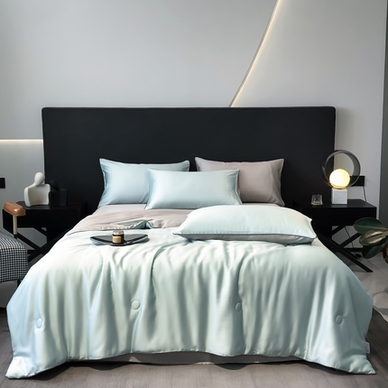 91家纺网 家纺一手货源 找家纺 （总）无界 2025新款天丝夏被四件套-心语