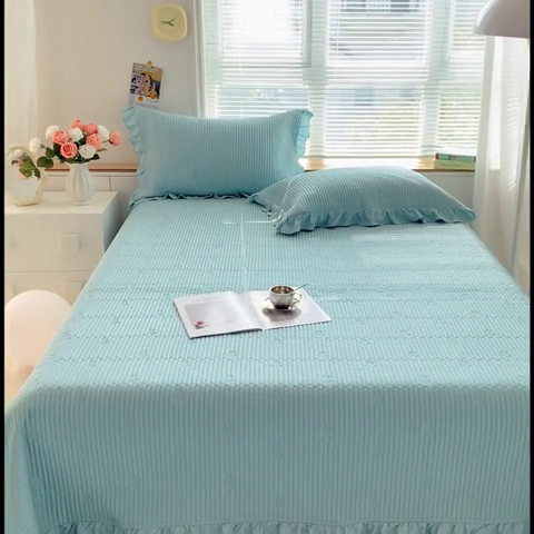 91家纺网 家纺一手货源 找家纺 （总）胜权家纺 2024新款A类60S天丝夹棉绣花床盖三件套