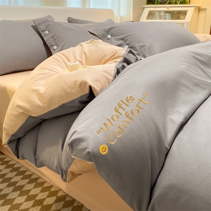 91家纺网 家纺一手货源 找家纺 （总）床绮2024新款轻奢40支纯棉13372四件套系列-米娅 