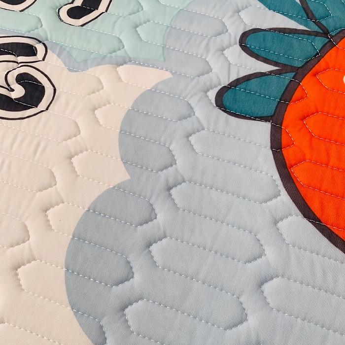 91家纺网 家纺一手货源 找家纺 小虾米 2024新款上下床乳胶凉席床笠款印花凉席三件套 草莓