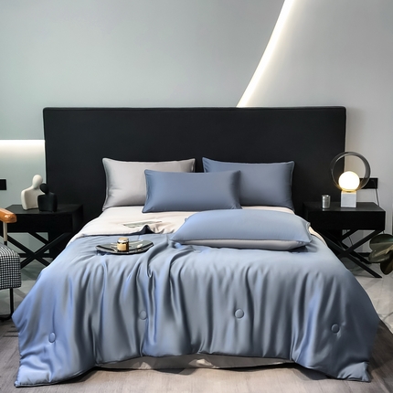 91家纺网 家纺一手货源 找家纺 （总）无界 2025新款天丝夏被四件套-心语