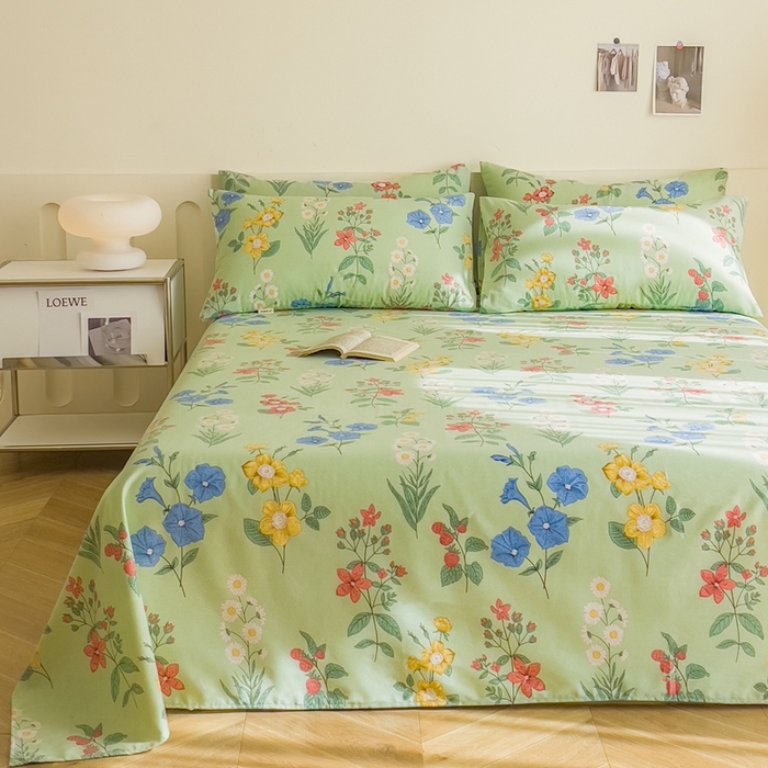 91家纺网 家纺一手货源 找家纺 金泰莱 2025新款老粗布凉席老粗布床单软凉席三件套藤席 恋夏