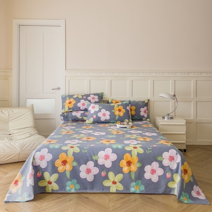 91家纺网 家纺一手货源 找家纺 （总）金泰莱 2025新款老粗布凉席老粗布床单软凉席三件套藤席