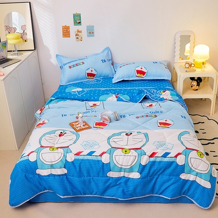 91家纺网 家纺一手货源 找家纺 （总）卡斯诺家纺馆 2025新款芦荟棉亲肤印花夏被（下载包包含买家秀）