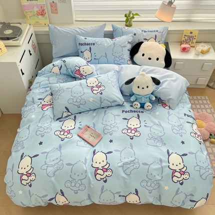 91家纺网 家纺一手货源 找家纺 （总）暮思家居 2024新款正版授权三丽鸥全棉四件套系列第五批