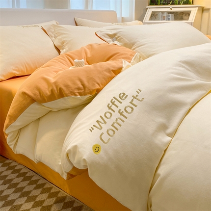 91家纺网 家纺一手货源 找家纺 （总）床绮2024新款轻奢40支纯棉13372四件套系列-米娅 