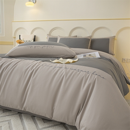 91家纺网 家纺一手货源 找家纺 （总）床绮 2024新款轻奢40支纯棉13372四件套系列-菲恩