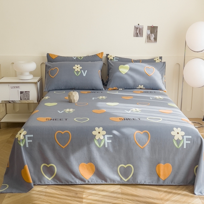 91家纺网 家纺一手货源 找家纺 金泰莱 2025新款老粗布凉席老粗布床单软凉席三件套藤席 染心