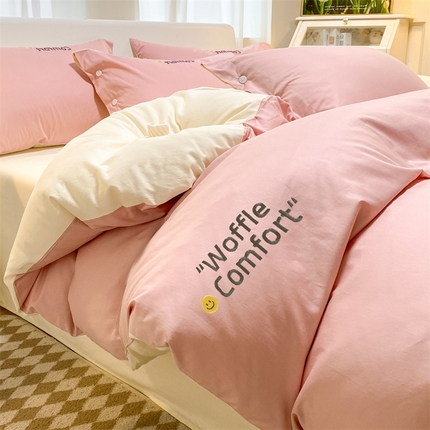 91家纺网 家纺一手货源 找家纺 （总）床绮2024新款轻奢40支纯棉13372四件套系列-米娅 