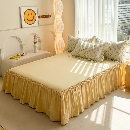 91家纺网 家纺一手货源 找家纺 帅露家纺 2025新款全棉法式淑女花边款四件套 花语时光