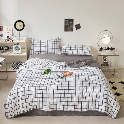 91家纺网 家纺一手货源 找家纺 卡斯诺家纺馆 2025新款芦荟棉亲肤印花夏被 （下载包包含买家秀）格律