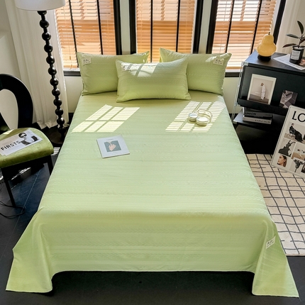 91家纺网 家纺一手货源 找家纺 （总）眠博士 2024新款全棉简约华夫格纯色单床单