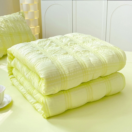 91家纺网 家纺一手货源 找家纺 （总）卡斯诺 2025新款简约时尚泡泡纱水洗棉夏被（下载包包含买家秀）