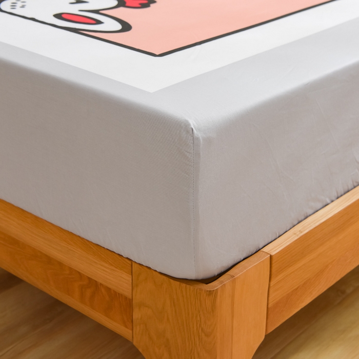 91家纺网 家纺一手货源 找家纺 沐白家居 2024新款纯棉喷气133*72二次元大版印花单床笠 城市少年