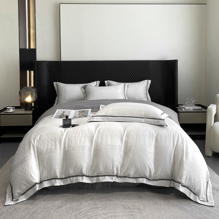 91家纺网 家纺一手货源 找家纺 （总）优悦生活馆 2024新款时尚轻奢纯色磨毛四件套--简爱