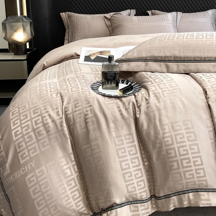 91家纺网 家纺一手货源 找家纺 优悦生活馆 2024新款时尚轻奢纯色磨毛四件套 简爱-香槟